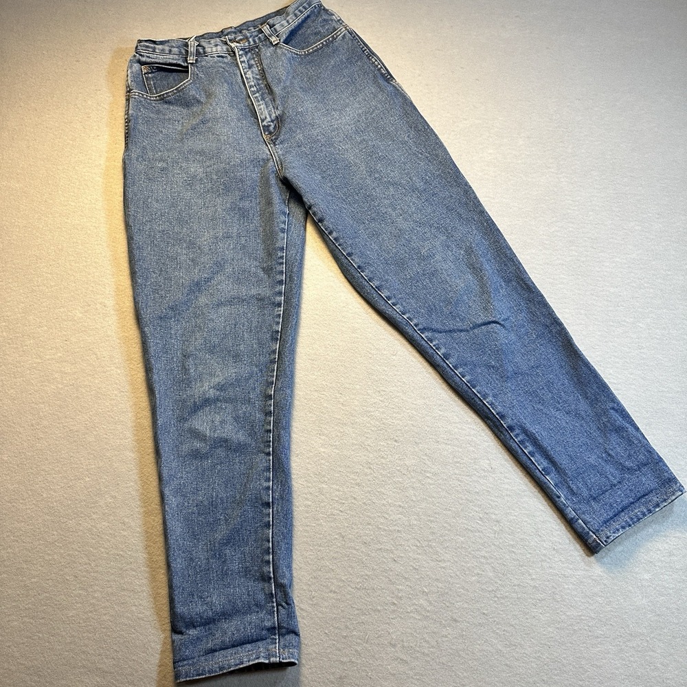 Vintage Bill Blass Mom Jeans Blue High Rise‎ Tapered 100% Cotton 28x29